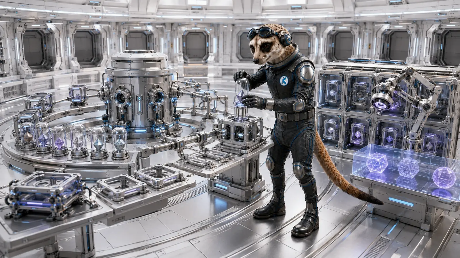 The meerkat organising typed values, relationships and policy components around a generic core.