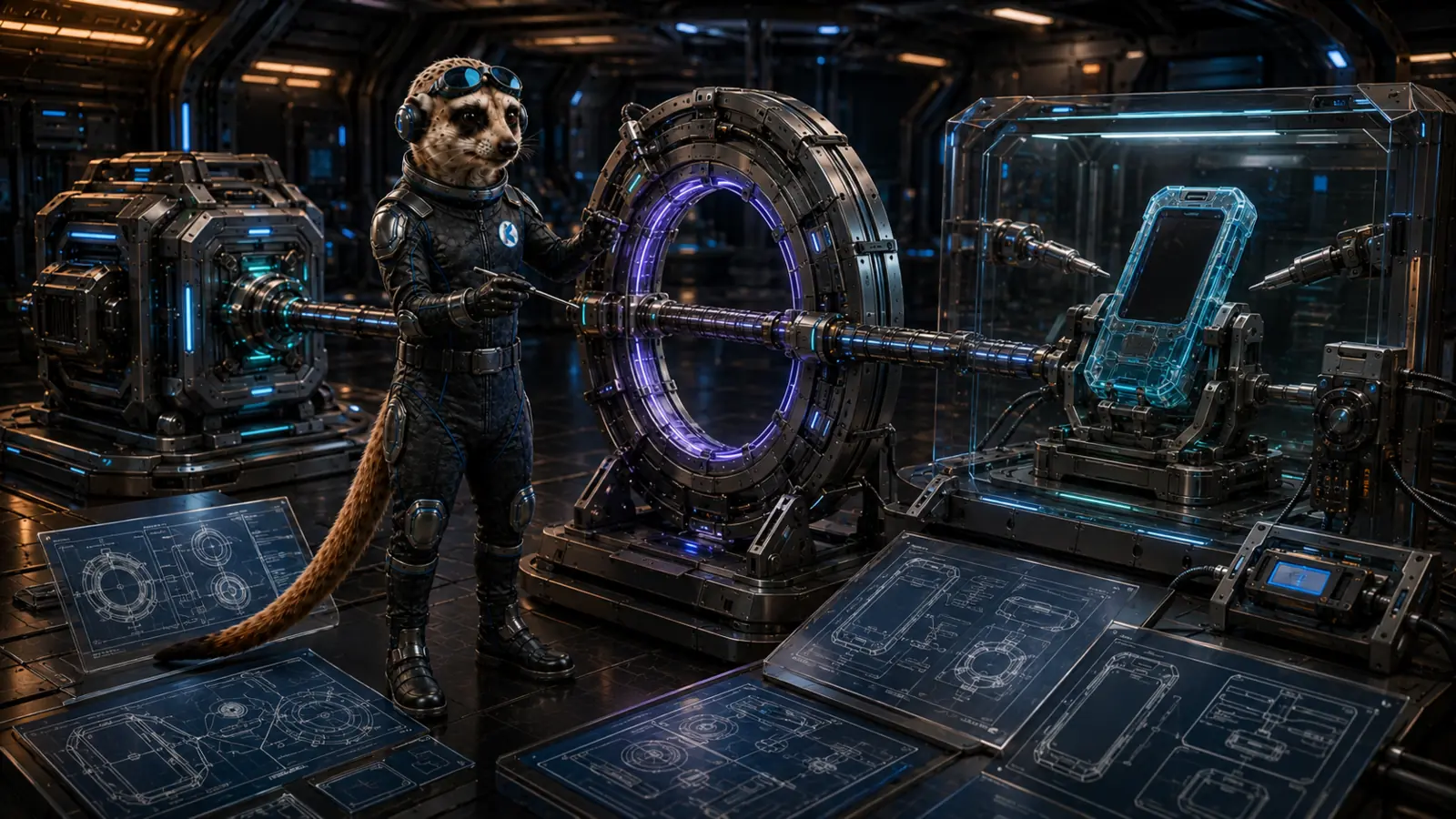 The meerkat testing a secure signal path from stable services to a native client prototype.